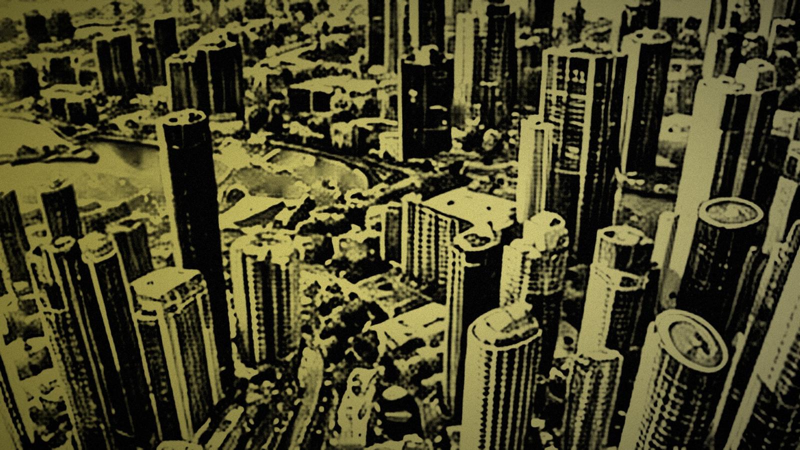 Apartment towers from above